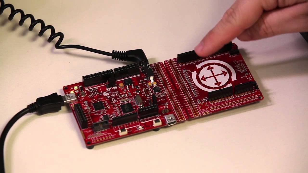 Cypress PSoC 4200L Playback and Audio demo with Capsense