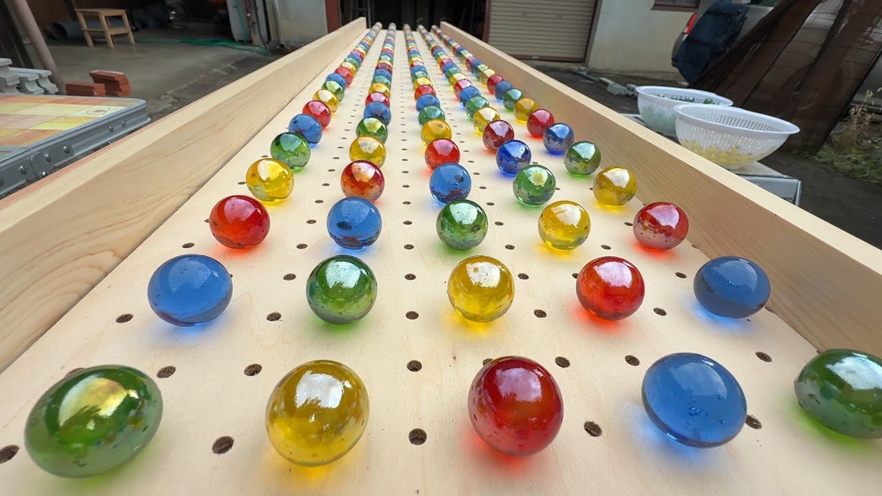 マーブルラン162 marble run 炎の走る坂道　玉転がし革命　極上スロープ