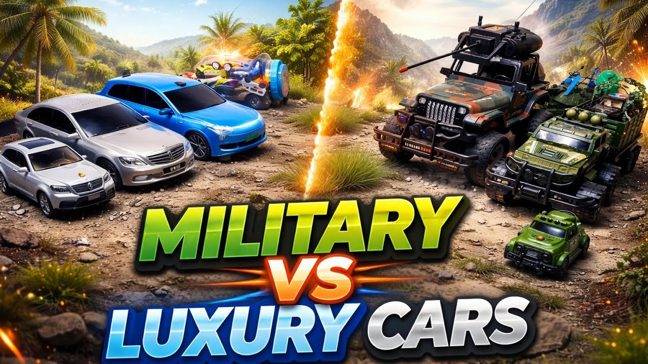 MILITARY VS LUXURY  CARS