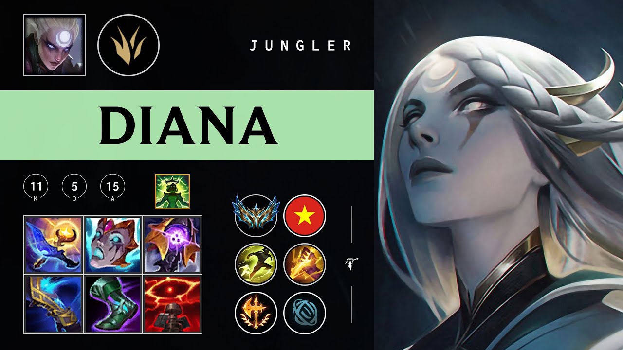 Diana Jungle vs Jayce - VN Challenger Patch 26.01