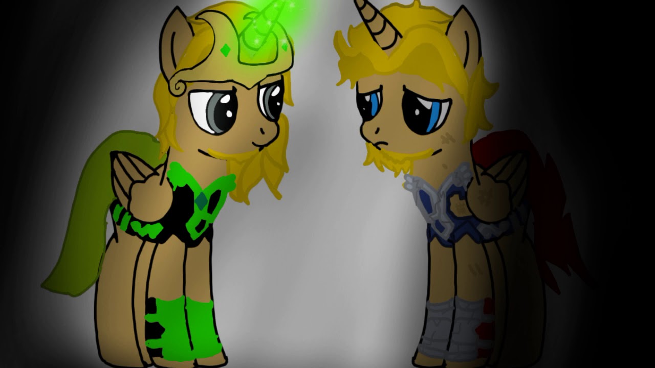 This Day Aria MLP X MARVEL MASHUP (Loki And Thor) \Another Version/