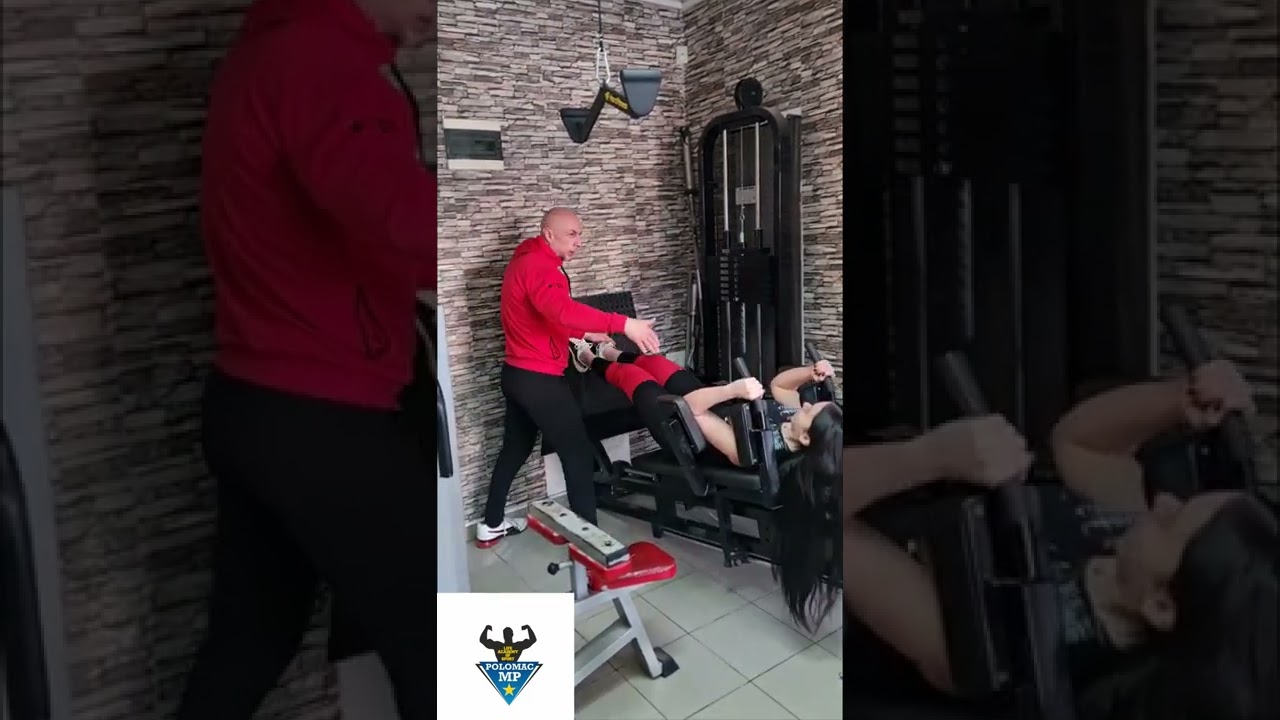 Leg press - high intesity- bikinifitness - noge glut - hard workout - hard training - Tatjana