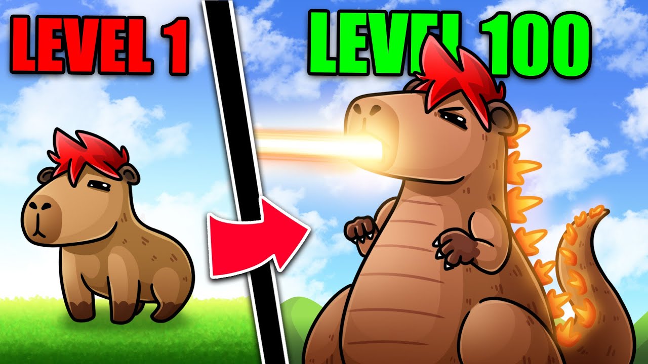 Roblox : Capybara Evolution 🦦 คาปิบาร่าในร่างเวล 999999 !!!