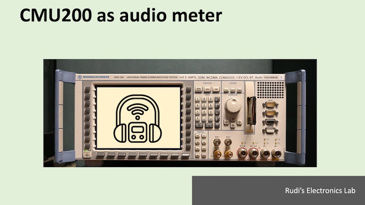REL #28 CMU200 as Audio Meter