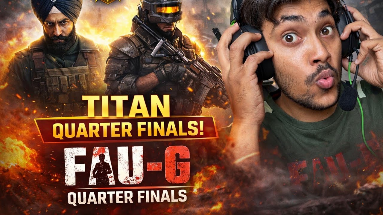 FAUG Domination Titan Quarter Finals Pro Player POV 🔥