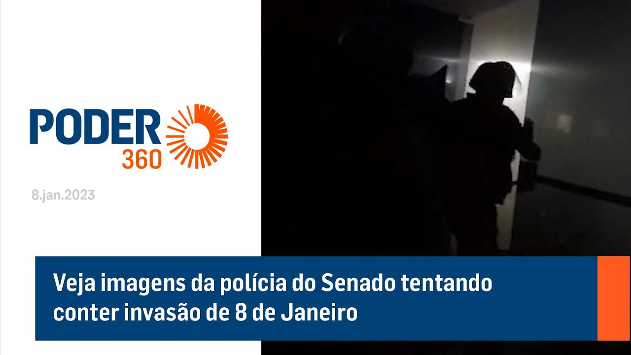 Veja imagens da polícia do Senado tentando conter invasão de 8 de Janeiro