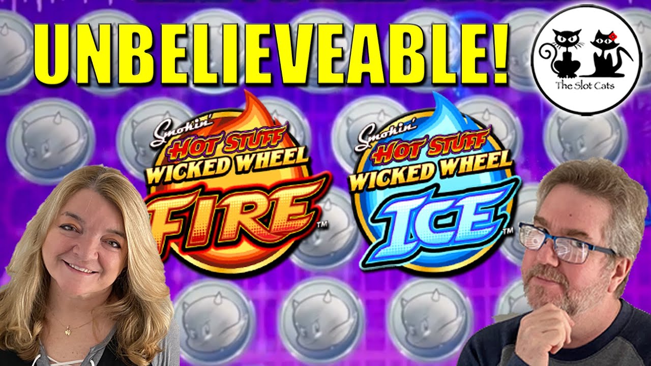 WHICH DO YOU PREFER? HOT STUFF WICKED WHEEL OR FIRE & ICE WICKED WHEEL SLOT MACHINE? WE PLAY BOTH!!