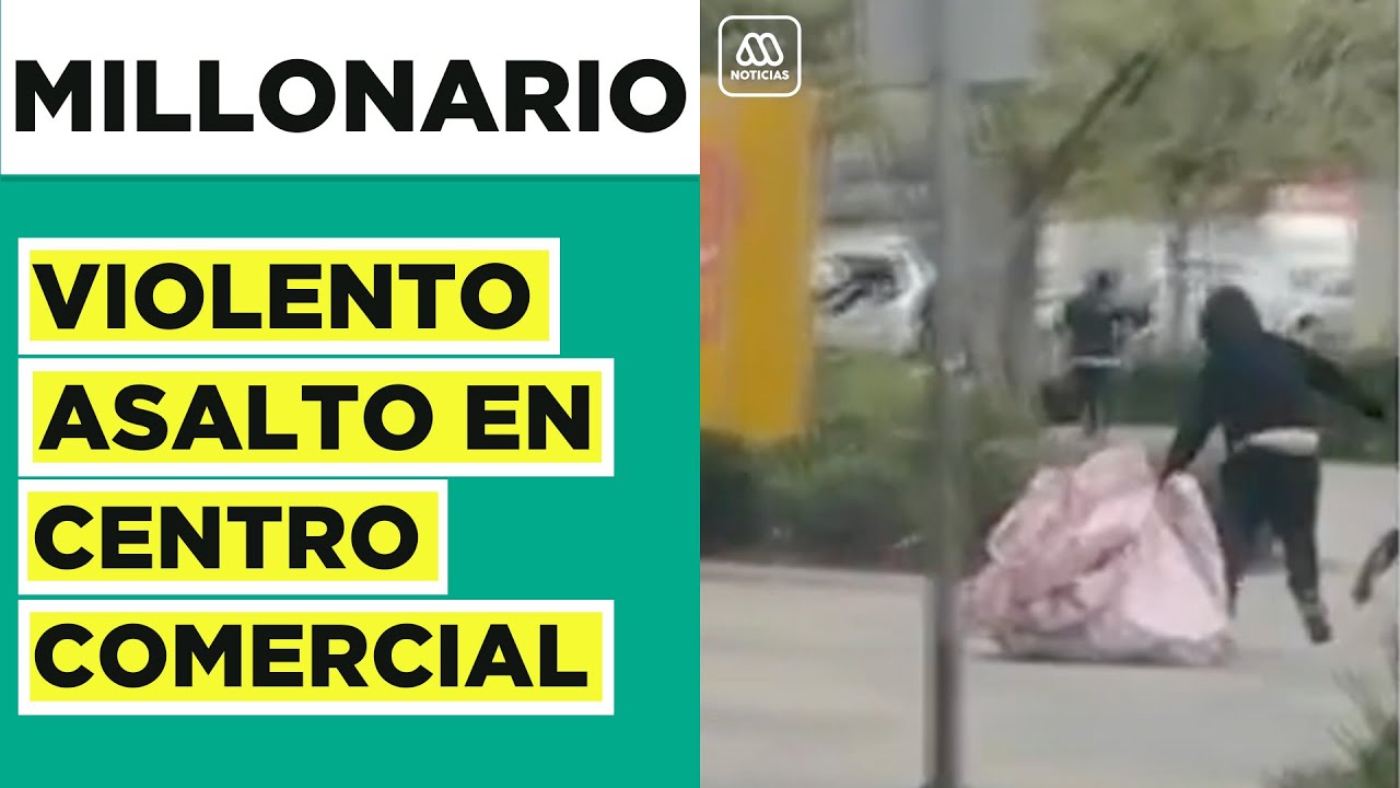Se llevaron bolsas cargadas con celulares: Sujetos asaltaron dos tiendas en mall de San Bernardo