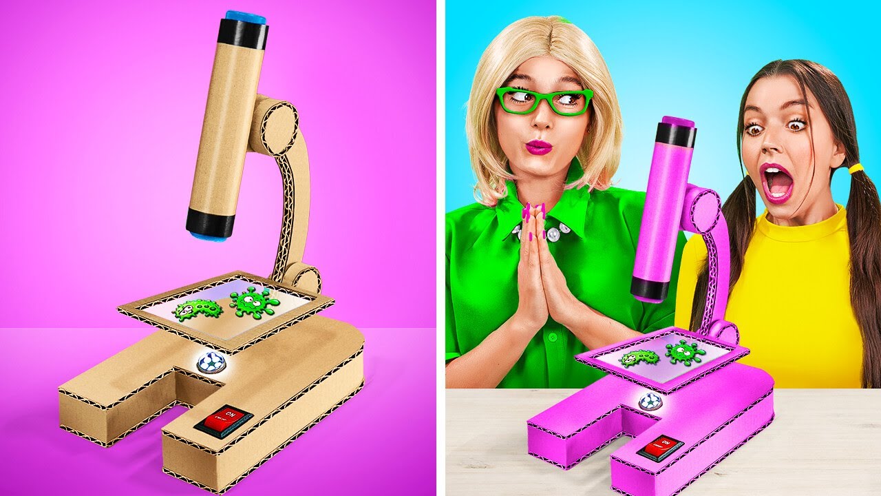 Trendy kartongf&ouml;r&auml;ldraskapshackar! Trick och unika DIY-hantverk av 123 GO!