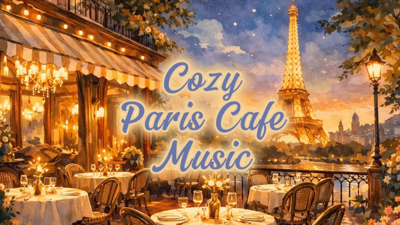 🇫🇷 Paris Cafe Music ☕ Cozy French Accordion Jazz for Relax, Study & Work (1 Hour)
