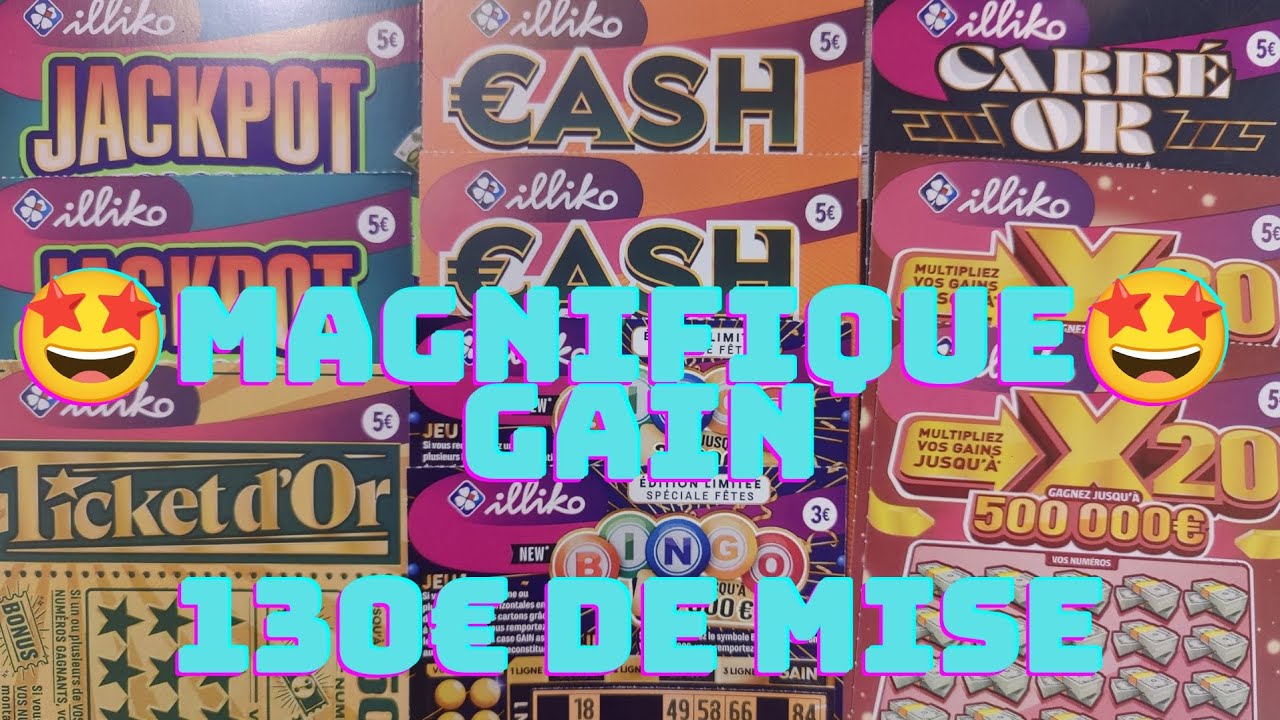 🛑 Grattage du 14 décembre 🍀 magnifique session a 130€ de mise
