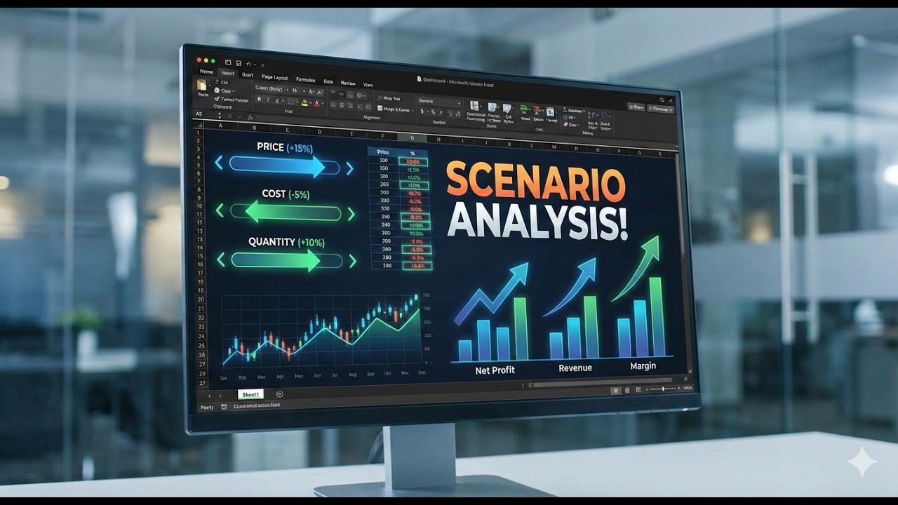 Scenario Analysis in Excel — Adjust Price, Cost & Quantity | Excel for Business Finance