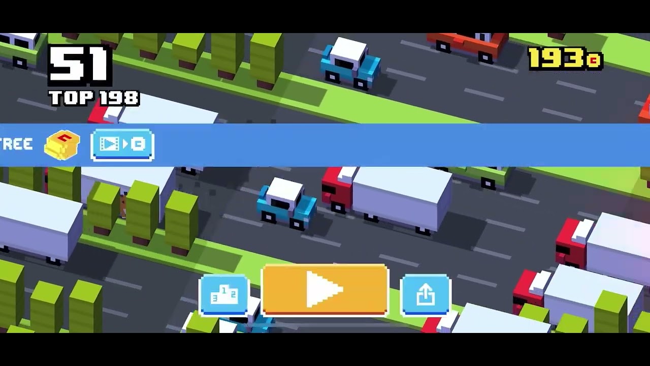 I’m playing as the tiger in crossy road#crossyroad #langstoncrew 