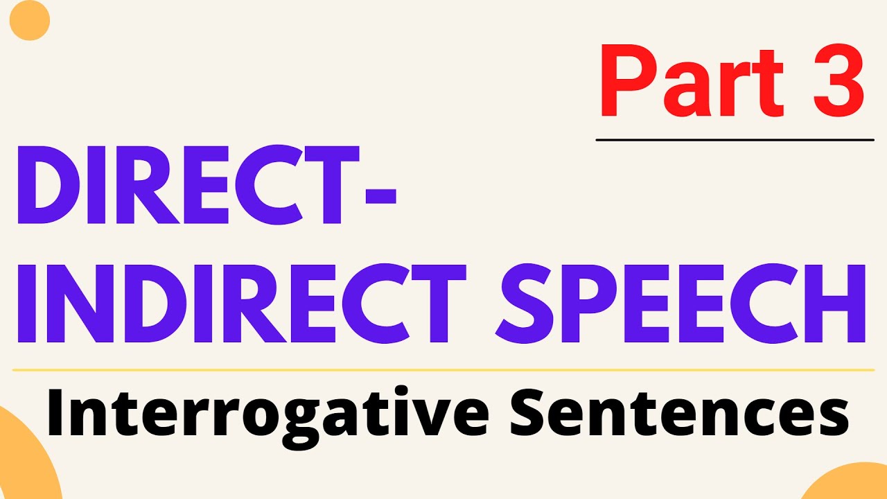 Direct and Indirect Speech | For SSLC PUC GPSTR HSTR FDA SDA | For All Competitive Exams |