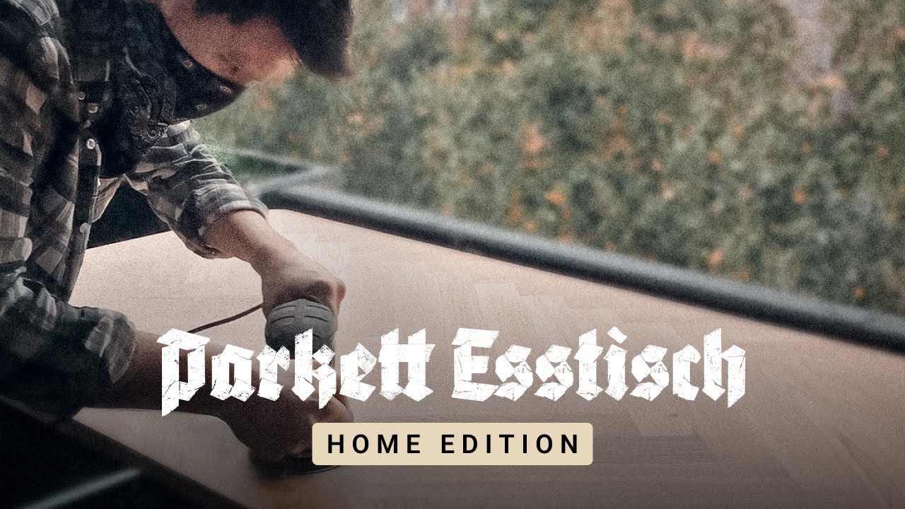 Esszimmertisch aus Eiche | DIY Parkett Tisch | Herringbone Table | nennmichvalle