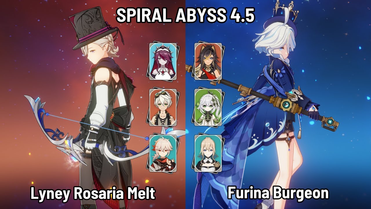 C0 Lyney Rosaria Melt | C0 Furina Dehya Burgeon | Spiral Abyss 4.5 Floor 12 | Genshin Impact