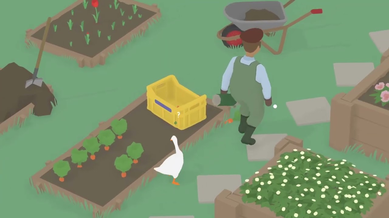 Я гусь, мама утка смотри! Угарное прохождение Untitled Goose Game!