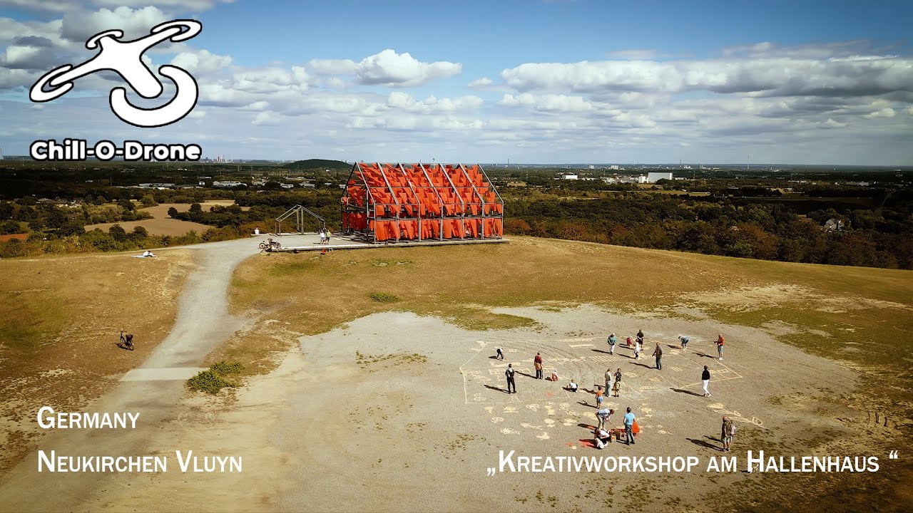 Kreativworkshop am Hallenhaus mit Danuta Karsten in Neukirchen Vluyn #Windzeichnung #Art #Kunst