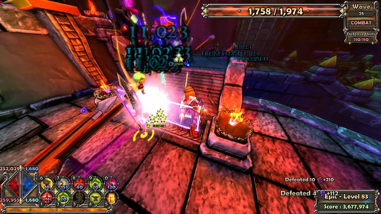 Dungeon Defenders - Survival : Endless Spires Nightmare Hardcore Solo Wave25