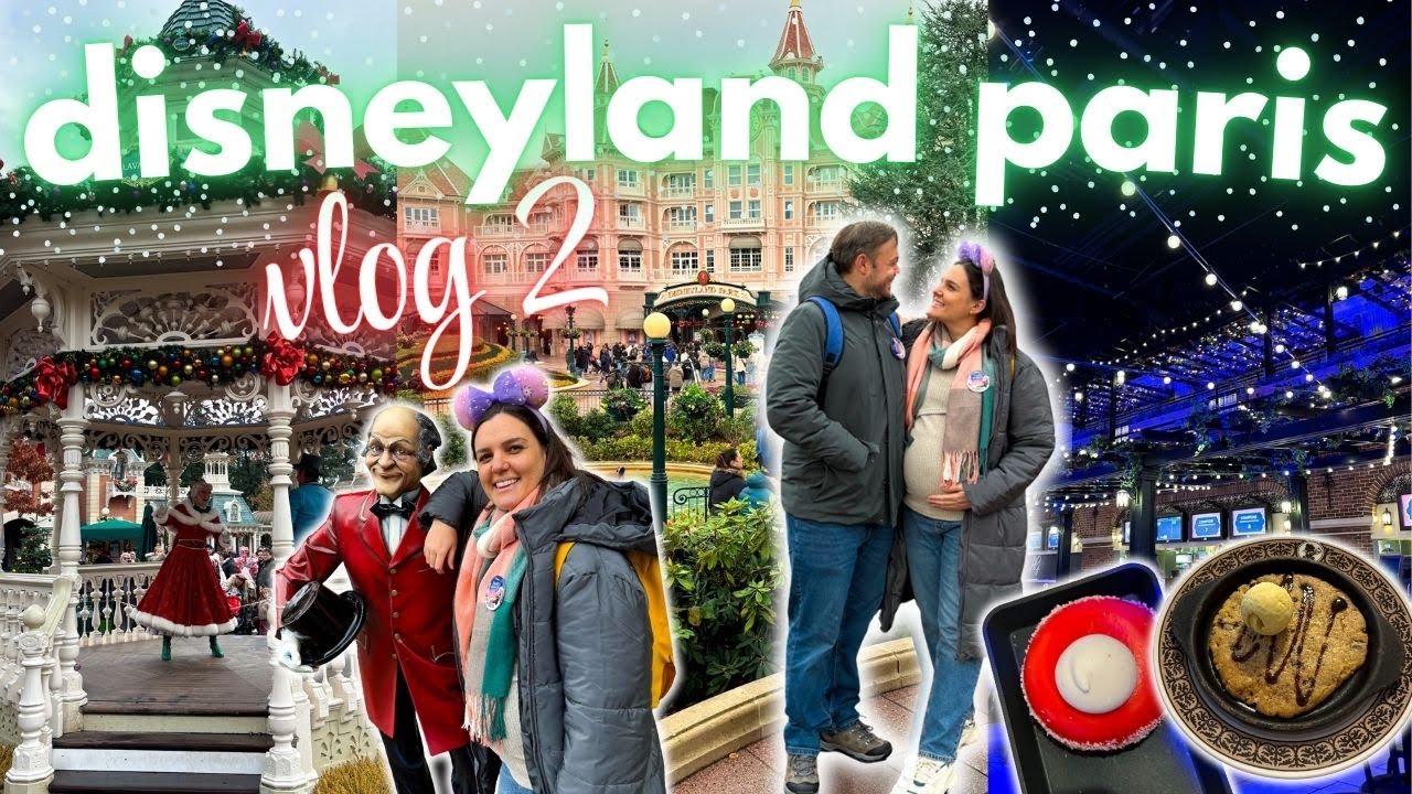 ДИСНЕЙЛЕНД ПАРИЖ 🎄✨ Рождество в парках, обед Уолта, анонсы «Холодного сердца»! Видеоблог 2
