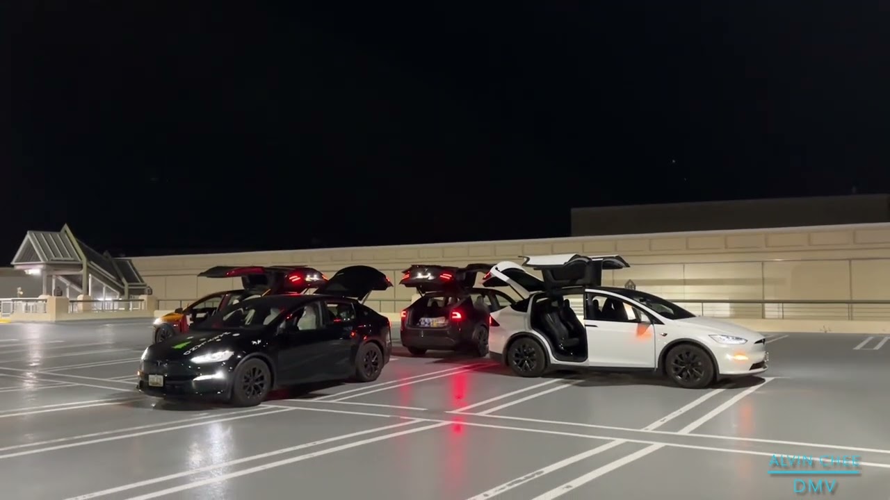 2023 Maryland Tesla New Year Model X Light Show