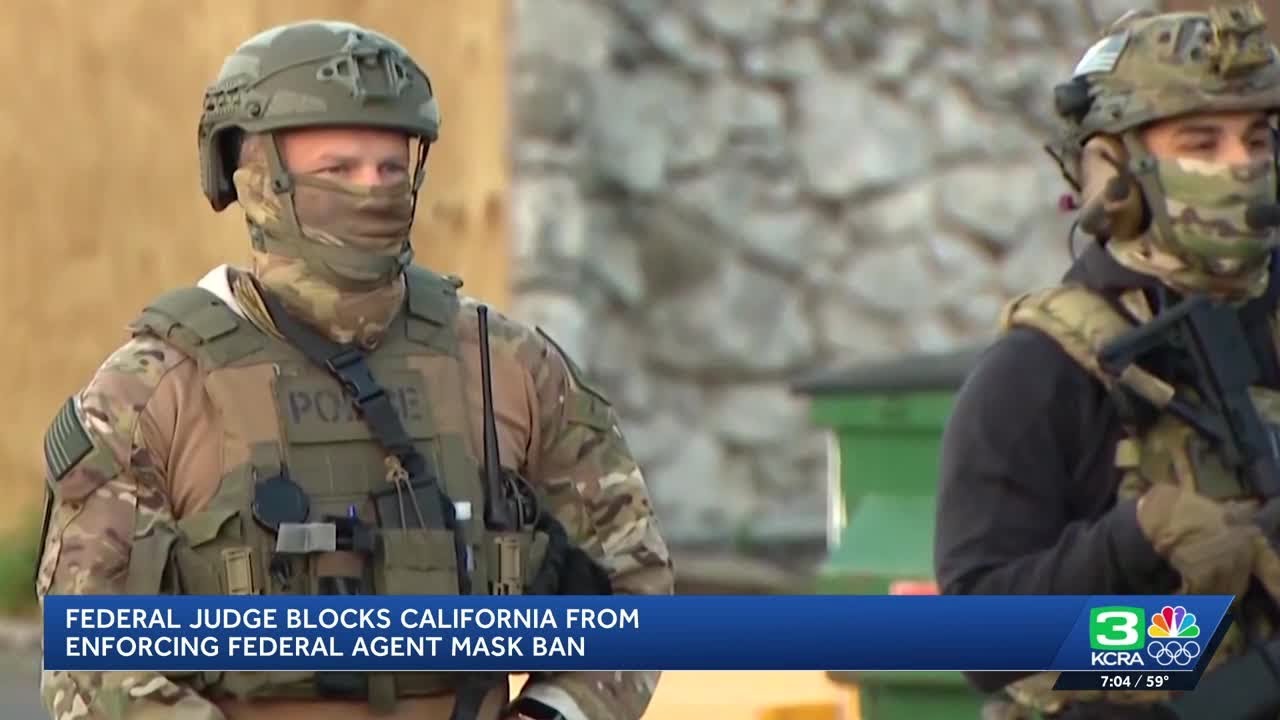 Federal judge blocks California law banning masks for law enforcement