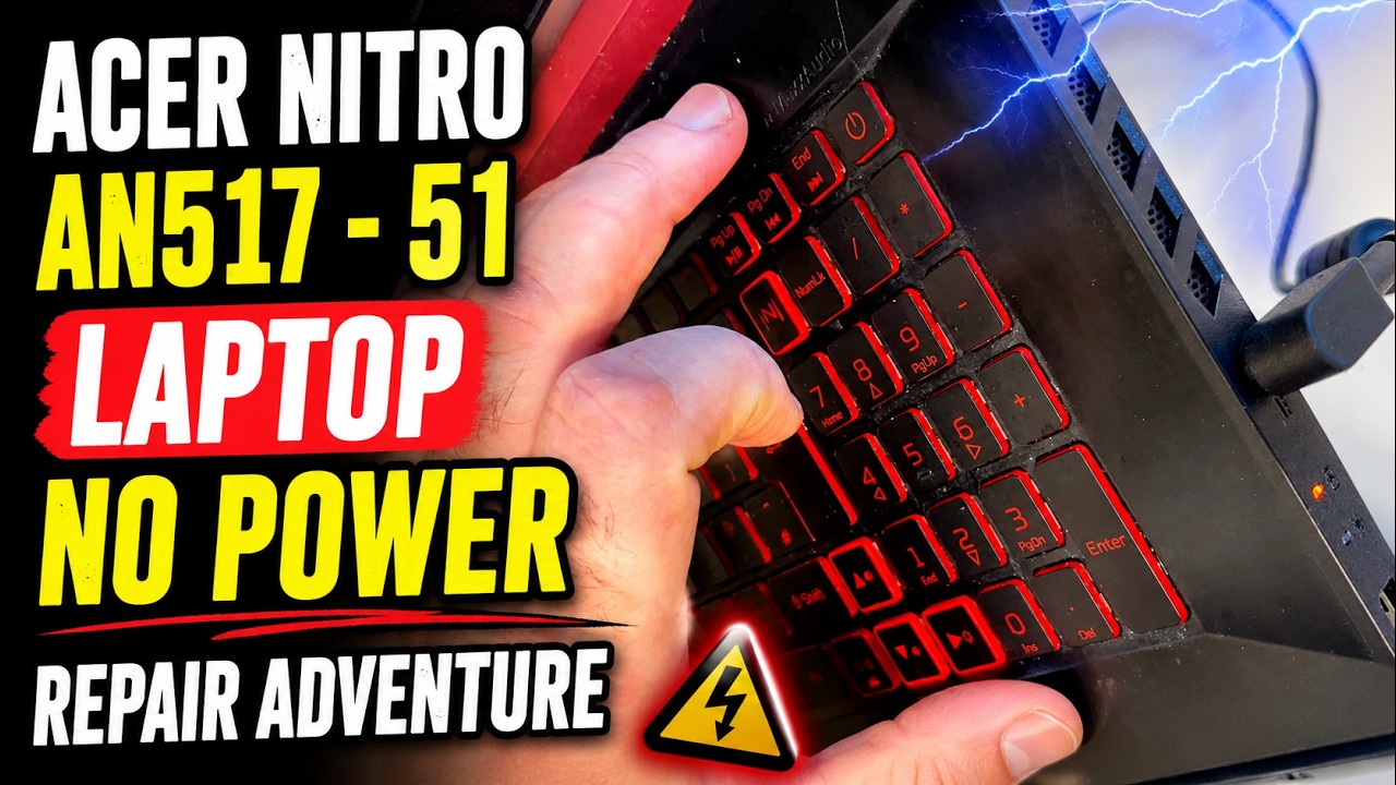 Ремонт ноутбука Acer Nitro AN517 - 51. Приключения. Нет питания.