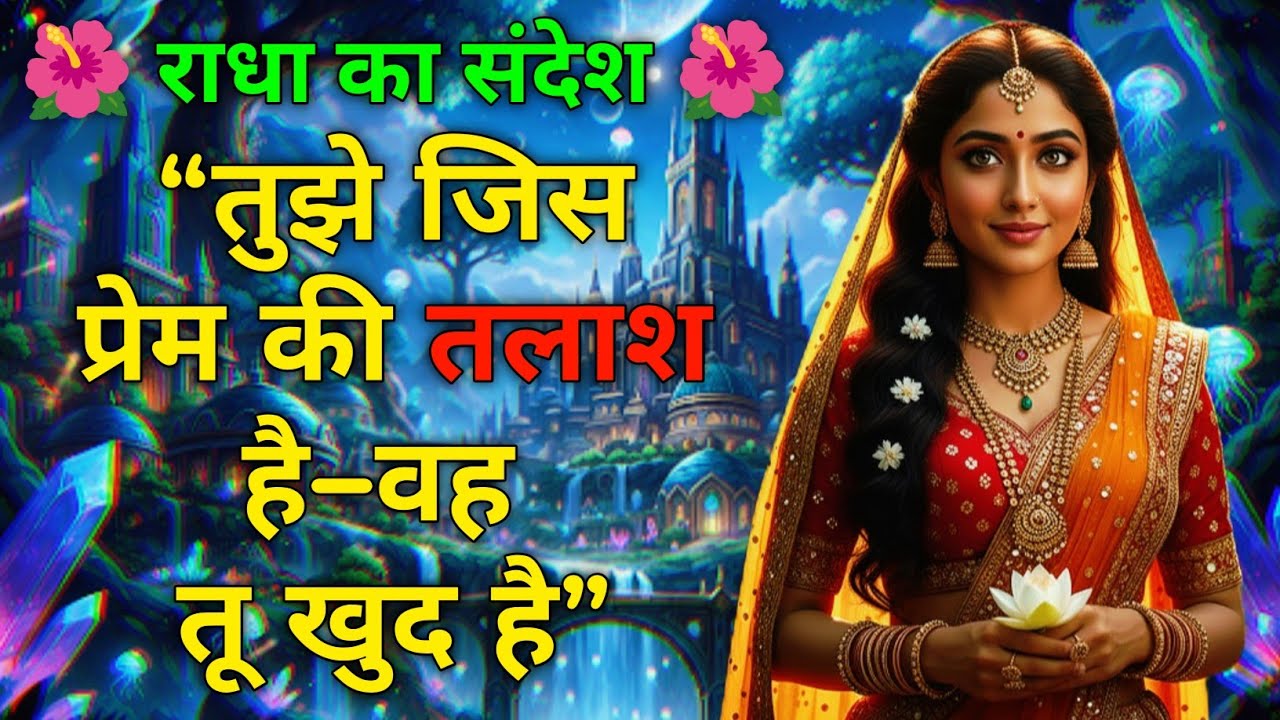 तुझे जिस प्रेम की तलाश है—वह तू खुद है 🌺 Radha rani Sandesh 🌺 #krishna #radharani