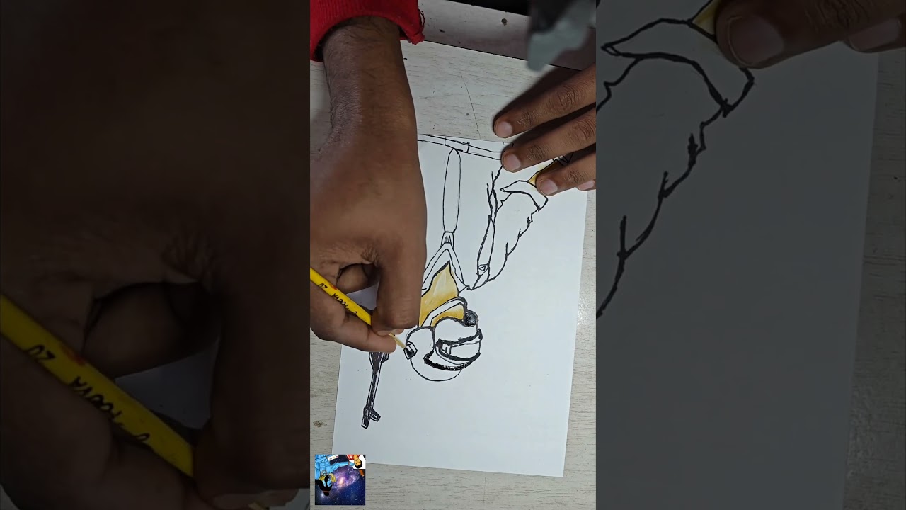 Drawing BGMI / PUBG character || watercolor painting