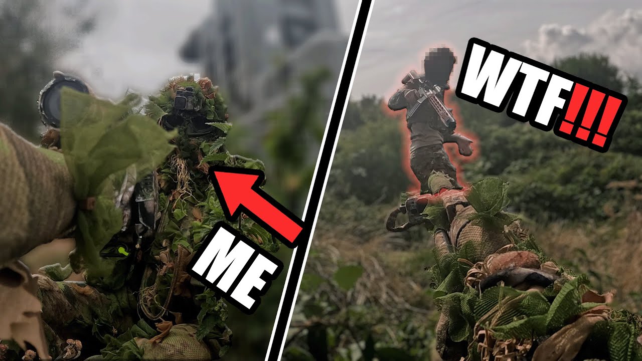 The ULTIMATE airsoft sniper! (Ghillie sniper gameplay)