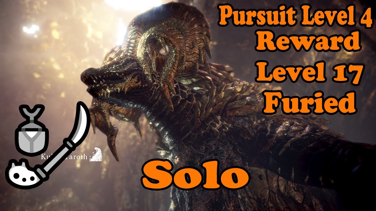 Monster Hunter World - Arch Tempered Kulve Taroth Insect Glaive Solo Gameplay [PS4 Pro]