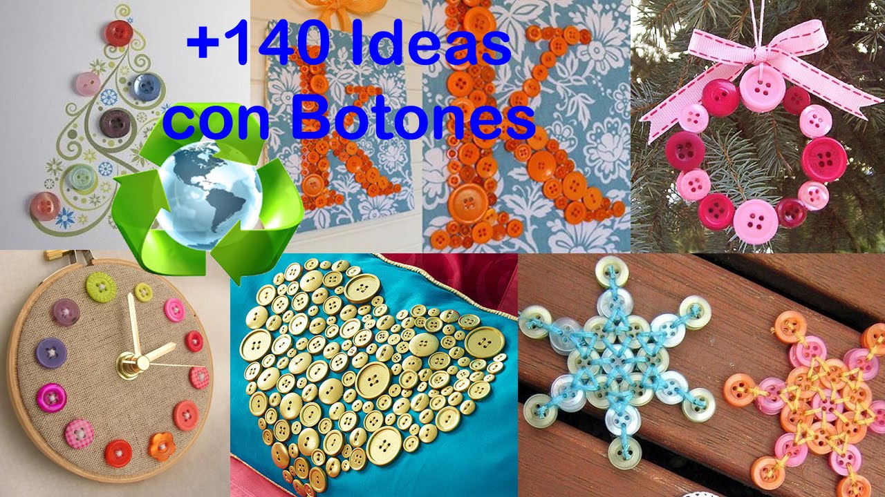 Ideas con Botones Reciclados / Ideas with Buttons Recycling