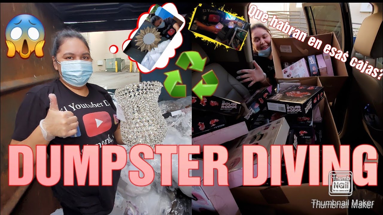 ♻️DUMPSTER DIVING/LO QUE TIRAN EN USA 🇺🇸 Impresionante todo lo que encontramos