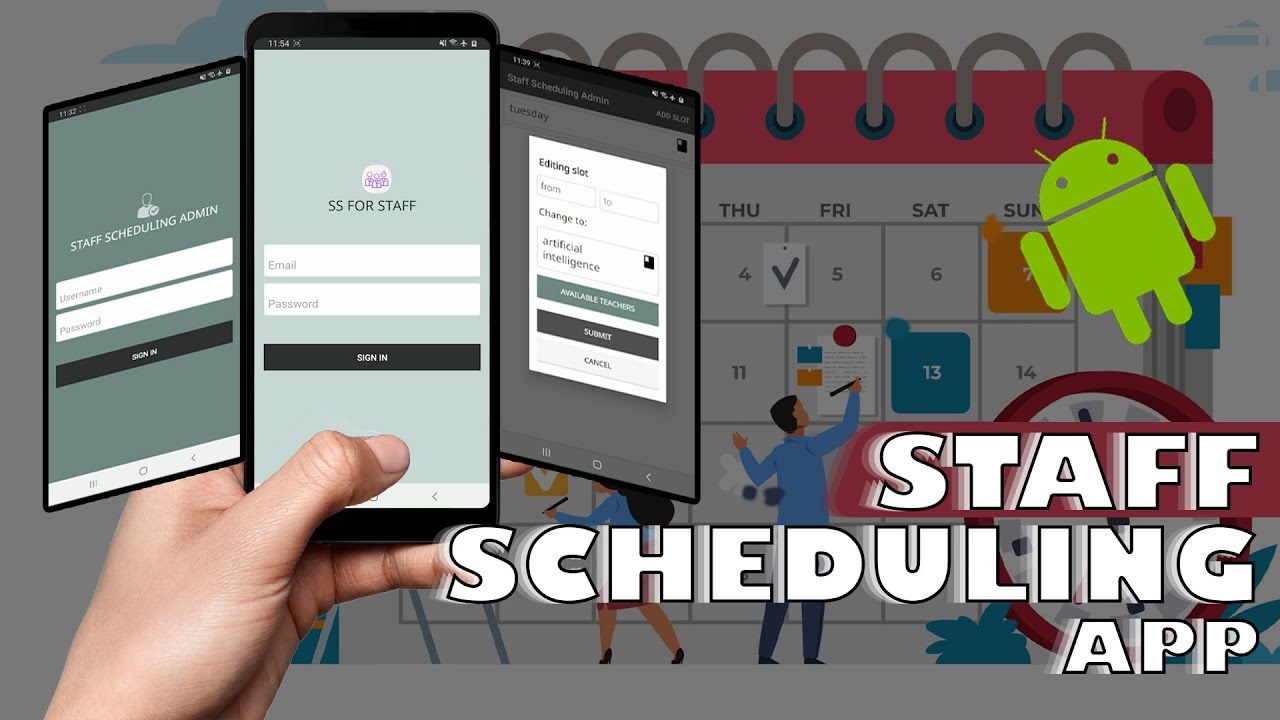Android Staff Scheduling Android App | Android Projects