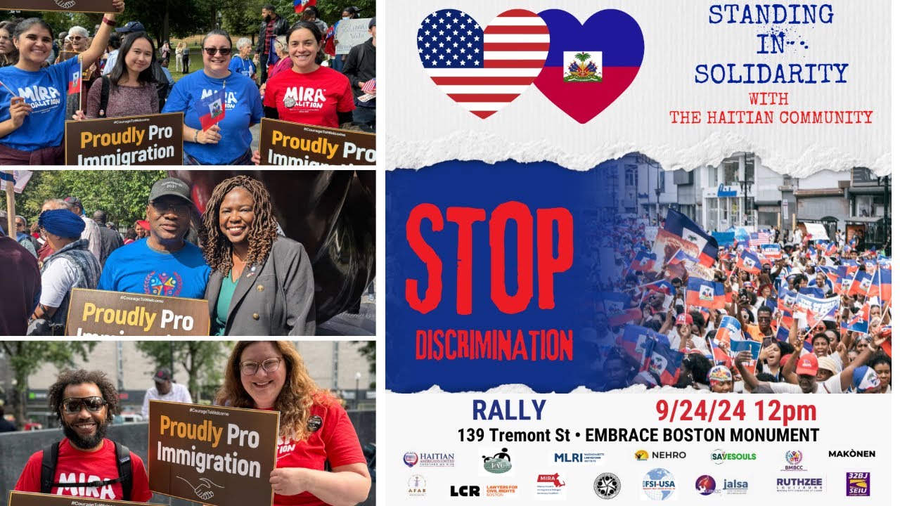 Standing in Solidarity with the Haitian community 🇭🇹 - Sept. 24th rally in Boston