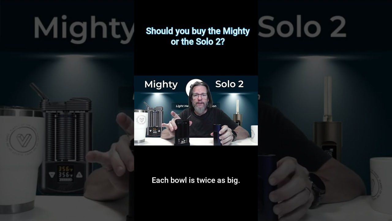 Storz & Bickel Mighty vs Arizer Solo 2 - Which is the best dry herb vaporizer for you? #shorts