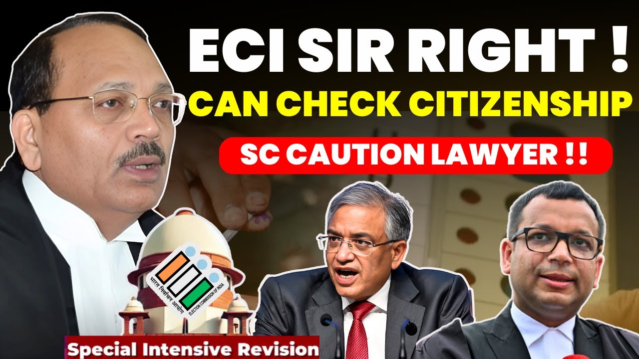 WON'T ALLOW FOREIGNER!! SC CAUTION LAWYER ON SIR- ECI CAN CHECK CITIZENSHIP? #supremecourtofindia