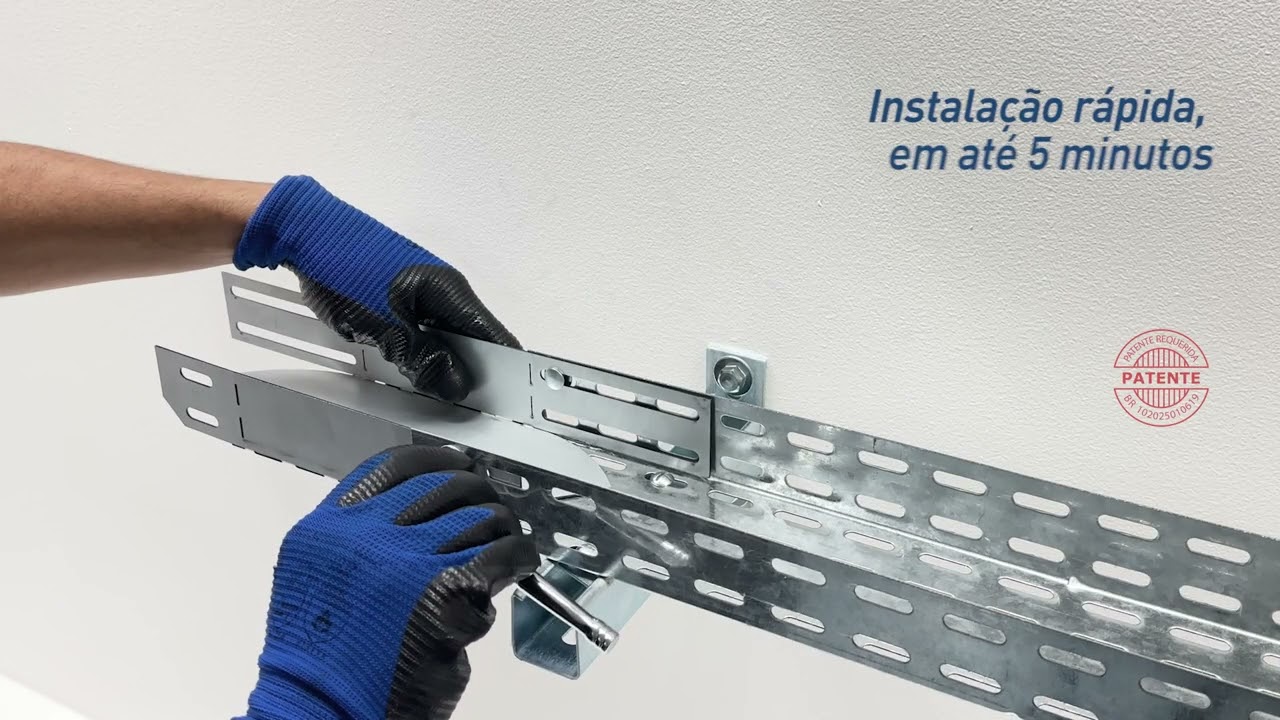 Curva Horizontal Ajustável para Eletrocalha Dispan