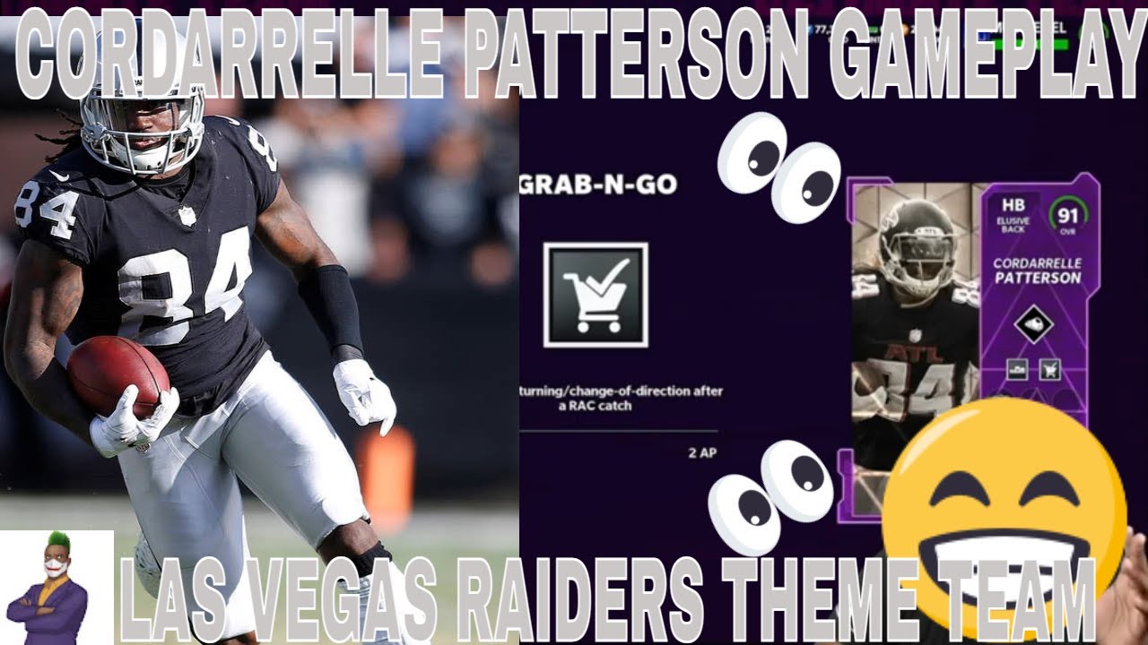 MADDEN 22 VETERANS CORDARRELLE PATTERSON RAIDERS THEME TEAM UPDATE PLUS GAMEPLAY