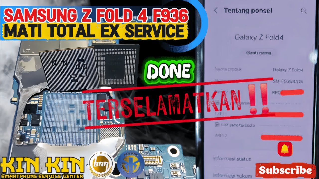 REBALL Z FOLD 4 | SAMSUNG Z FOLD 4 BEKAS GAGAL SERVICE TERSELAMATKAN | Z FOLD 4 LOGO ONLY MATOT