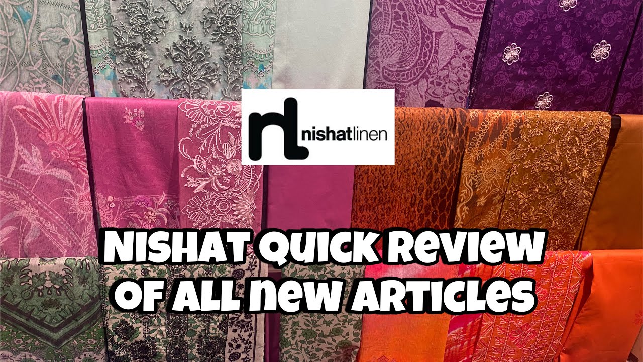 Nishat Quick Review of all New Lawn Articles 2025 | Nishat Linen | Life with HiraHashaam