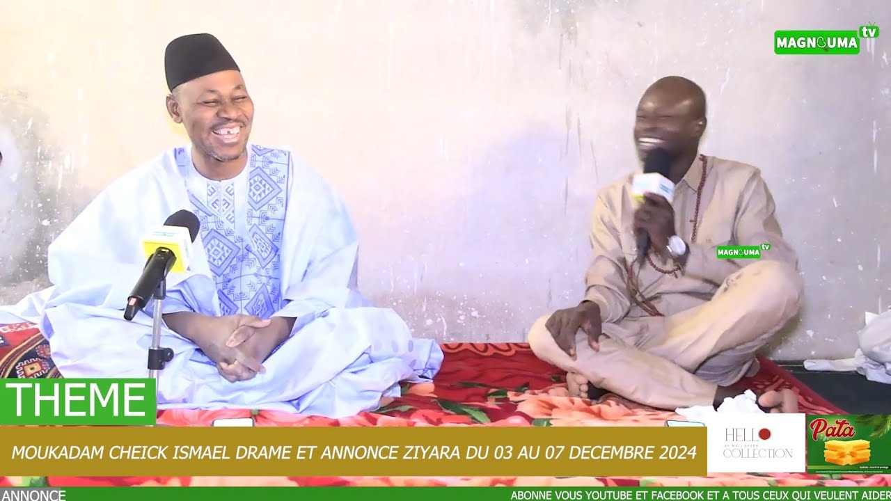 MOUKADAM CHEICK ISMAEL DRAME ET ANNONCE DU ZIYARA DU 03 AU 07 DÉCEMBRE 2024