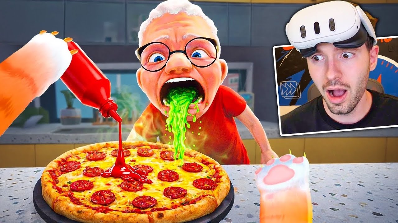 TROLLEI A AVÓ com a NOVA PIZZA no I Am Cat VR
