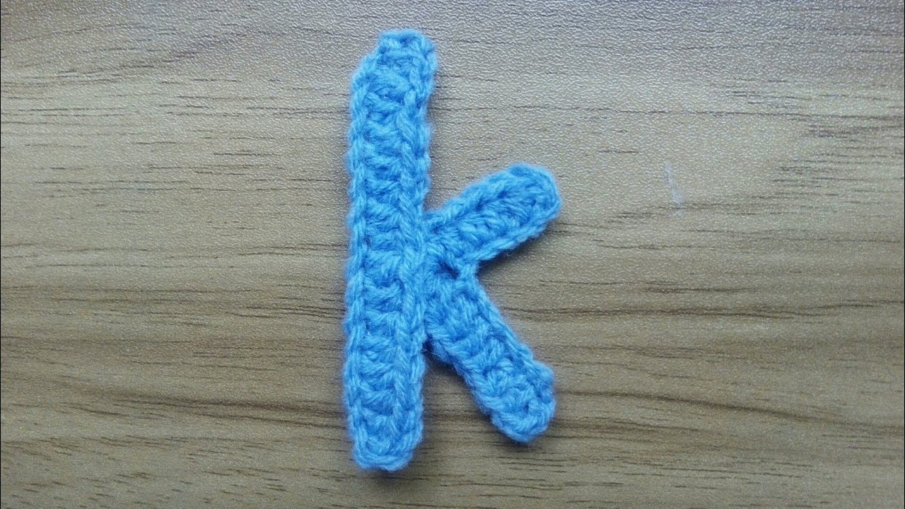k | Crocheting Alphabet k | How to Crochet Small Letter k | Lower Case Crocheting Tutorial