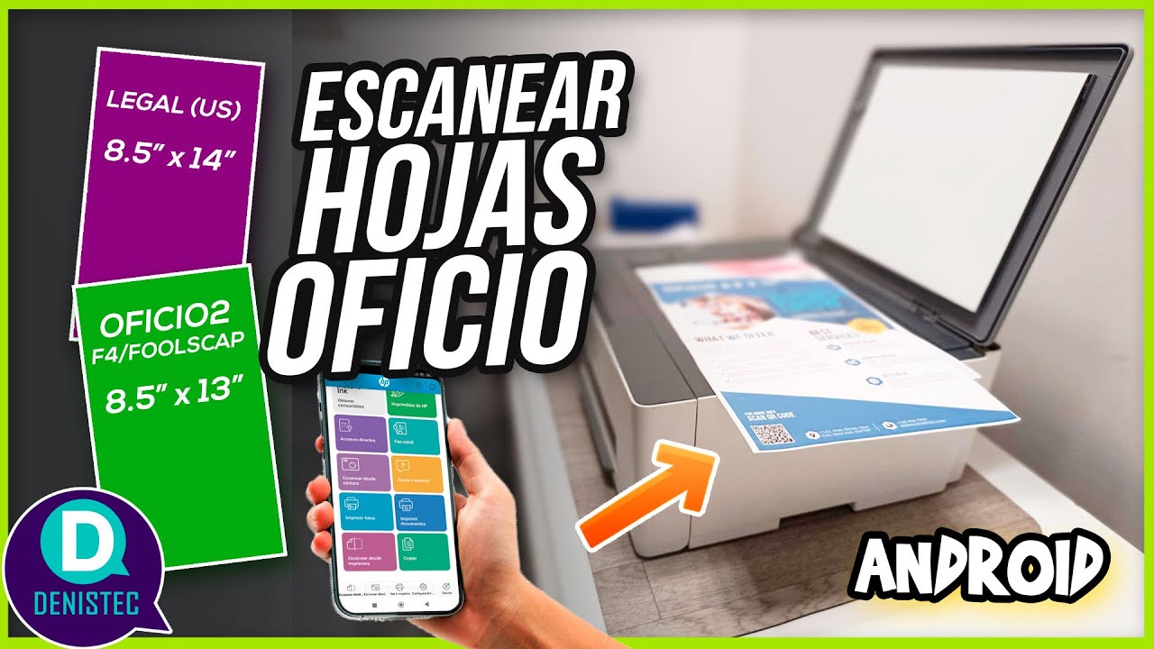 Cómo Escanear hojas tamaño OFICIO desde un celular Android ✅😉
