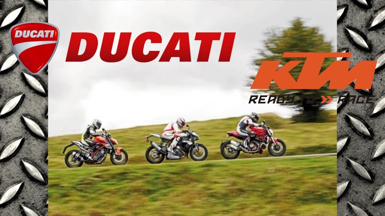 Ducati DIAVEL Vs. KTM Super Duke R 1290  + BMW S1000R
