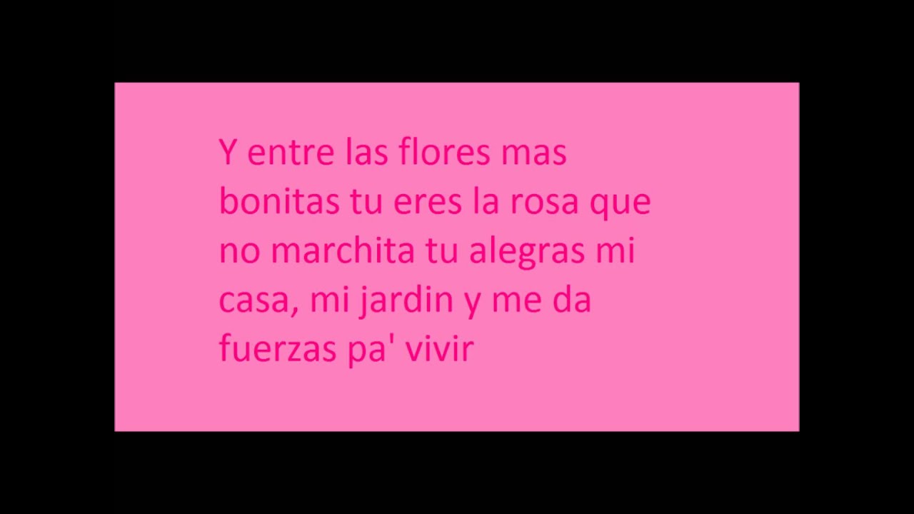 FoNdO FlAmEnCo-Te Quiero (Letra)