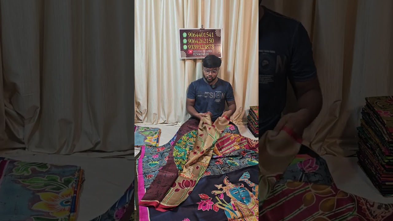 Pure Silk হলে মানেই Premium Feeling🤭😜 Mom Chitra Batik | Batik Hand Print | Batik Print Saree |