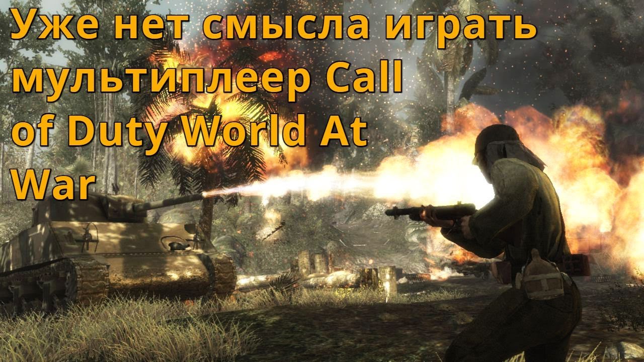 Уже нет смысла играть в мультиплеер Call of Duty  World At War 2008