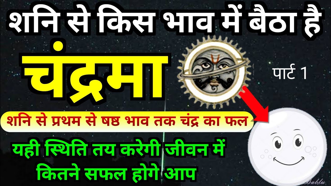 शनि से किस भाव में बैठे है चंद्रमा। शनि से चंद्रमा का संबंध बताएगा जीवन में कितनी मिलेगी सफलता |